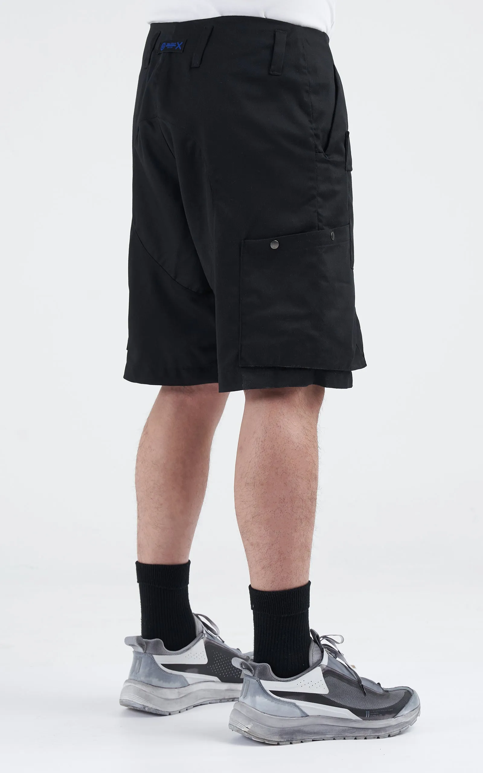 1. "PARELLEL" Cargo Shorts - BLACK