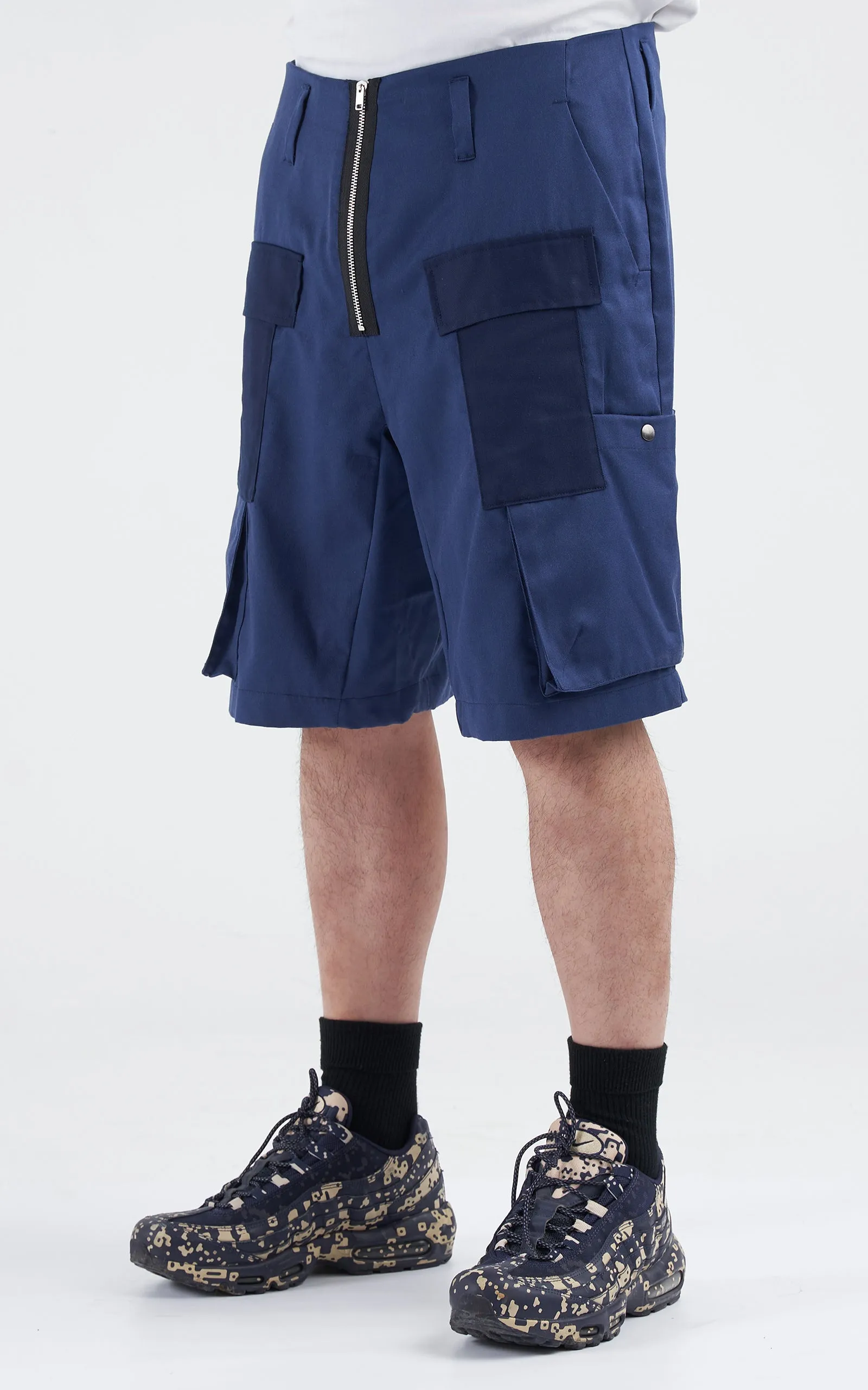 1. "PARELLEL" Cargo Shorts - BLUE