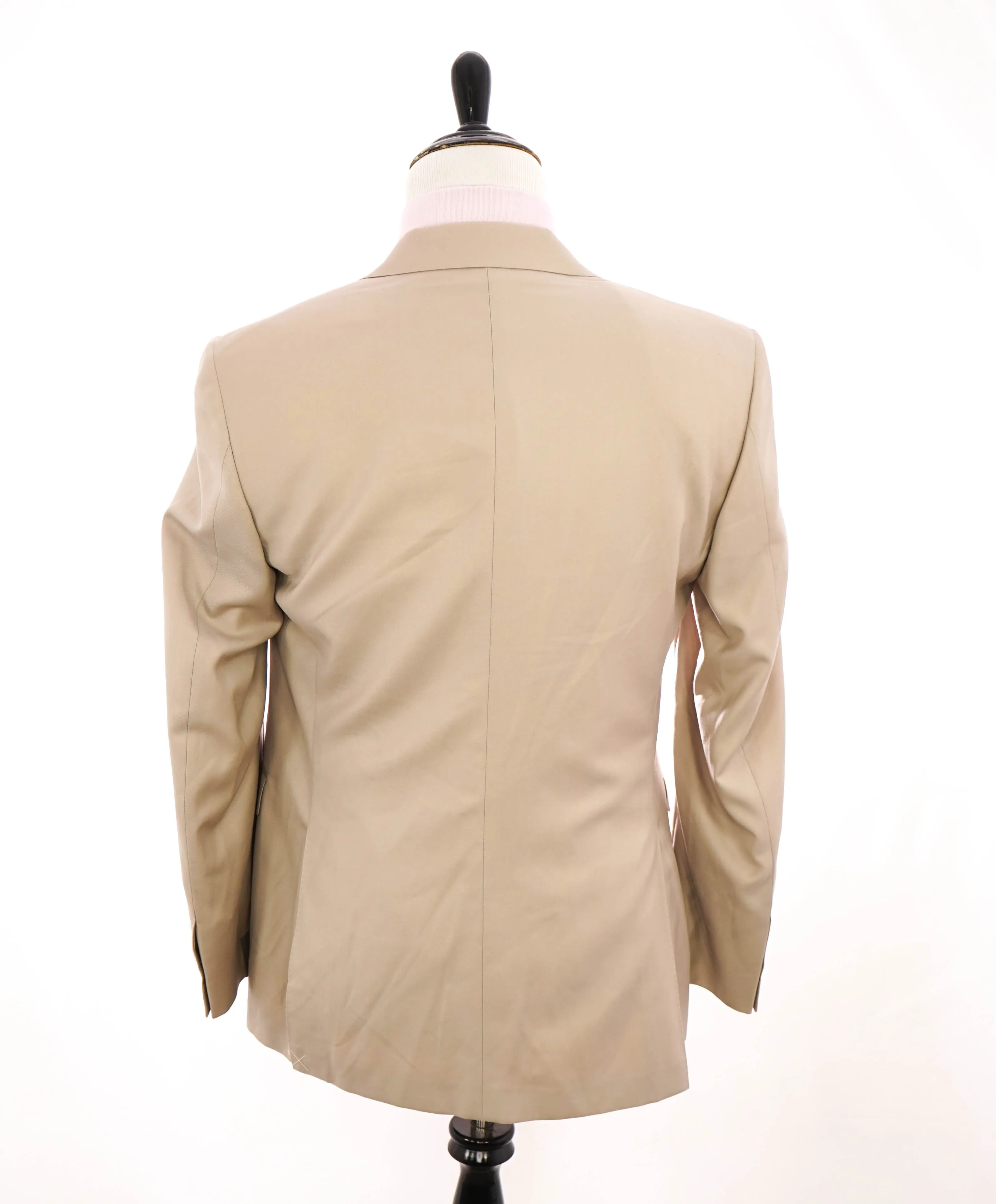 $1,895 CANALI - Beige Light Summer Notch Lapel Blazer - 40R