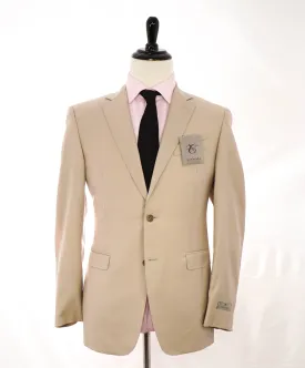 $1,895 CANALI - Beige Light Summer Notch Lapel Blazer - 40R