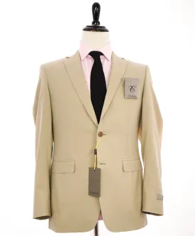 $1,895 CANALI - Light Summer Wool Beige Blazer - 38R