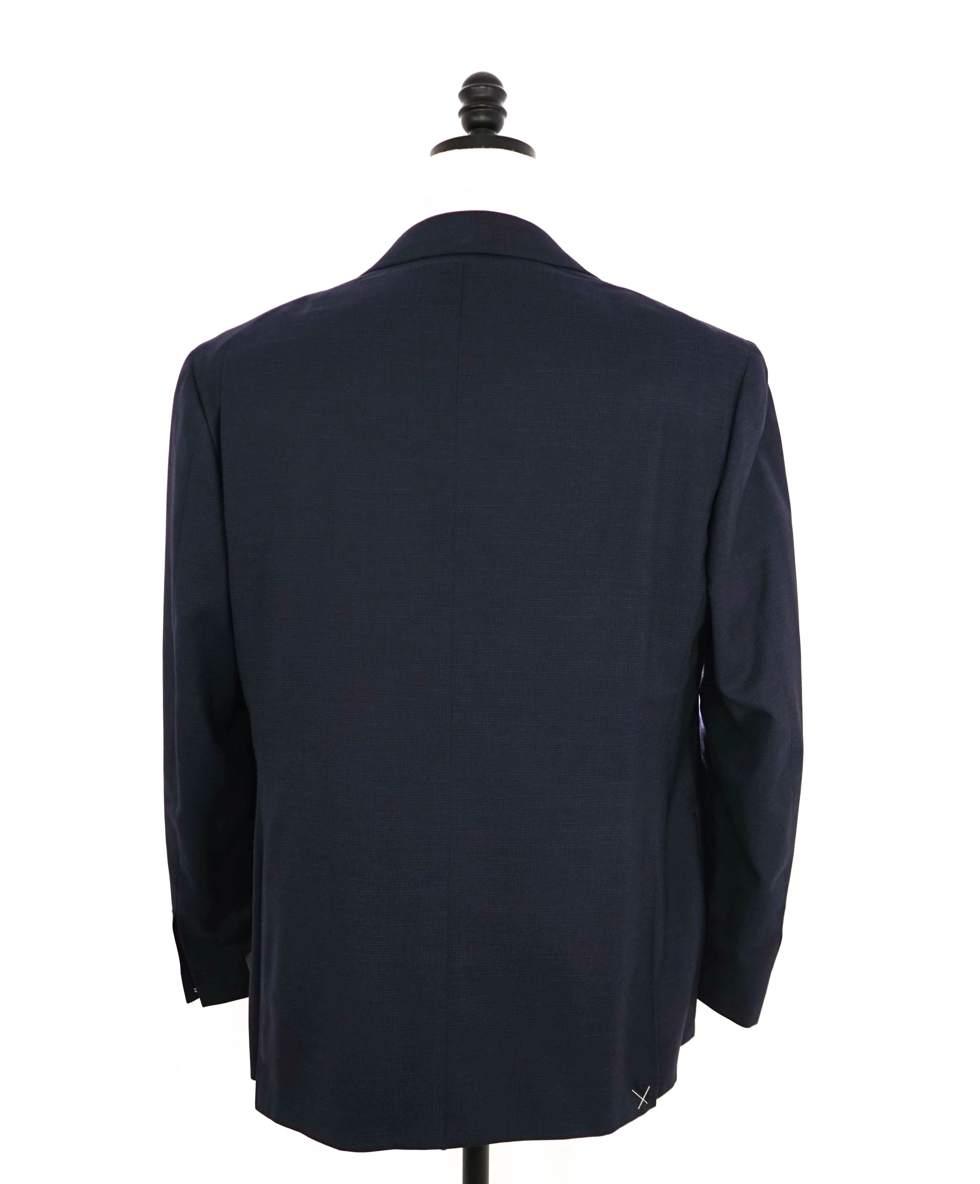 $1,895 CANALI - "KEI" Semi-Lined "IMPECCABILE" Blue Micro Check Wool Blazer - 42R