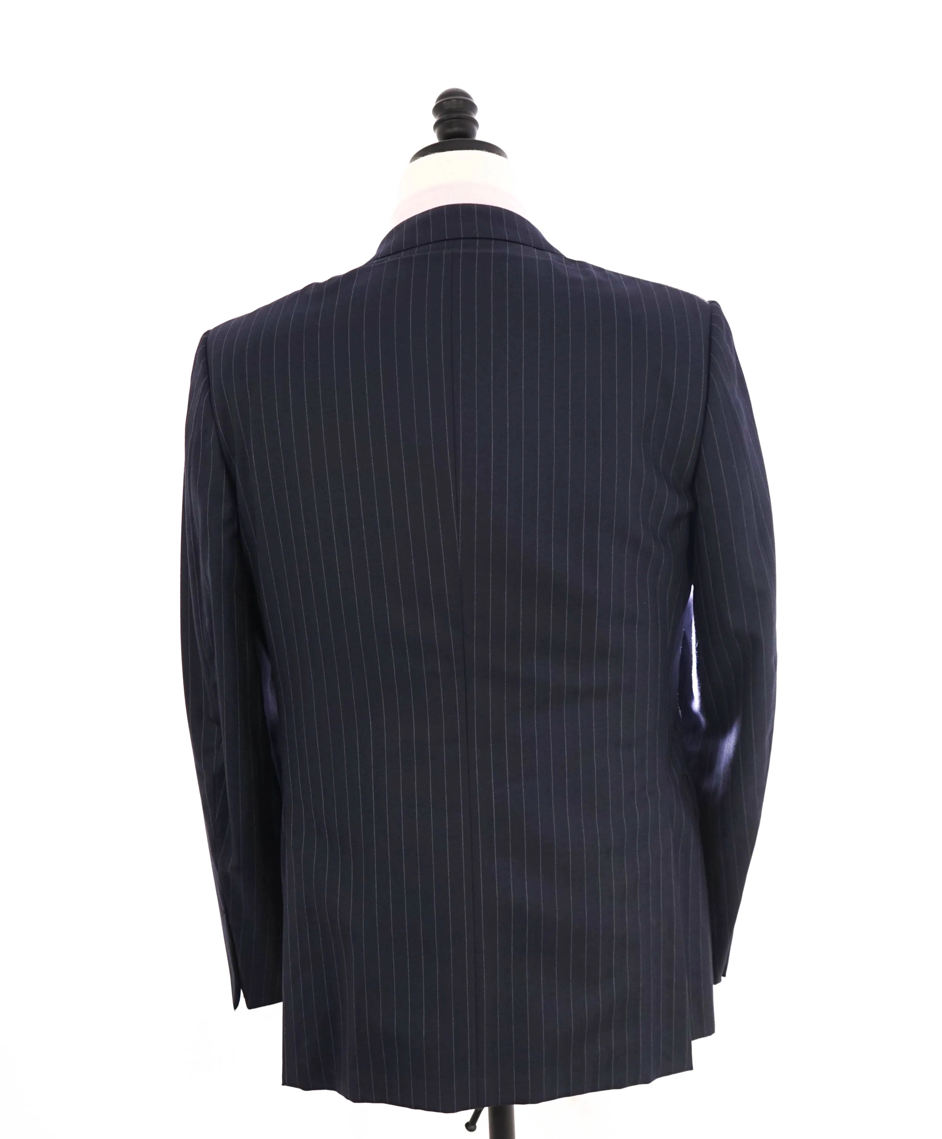 $3,495 ERMENEGILDO ZEGNA -"TROFEO 600" Blue Chalk Stripe Blazer - 38R