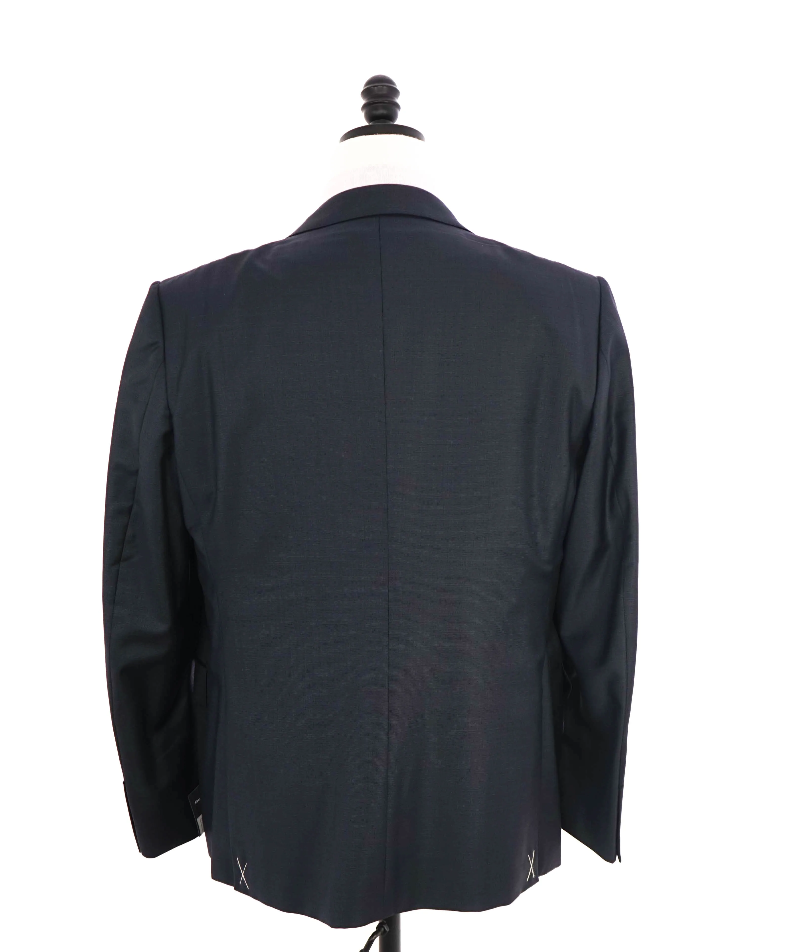 $3,695 ERMENEGILDO ZEGNA -"TROFEO" Navy Blue Birdseye Blazer - 42S