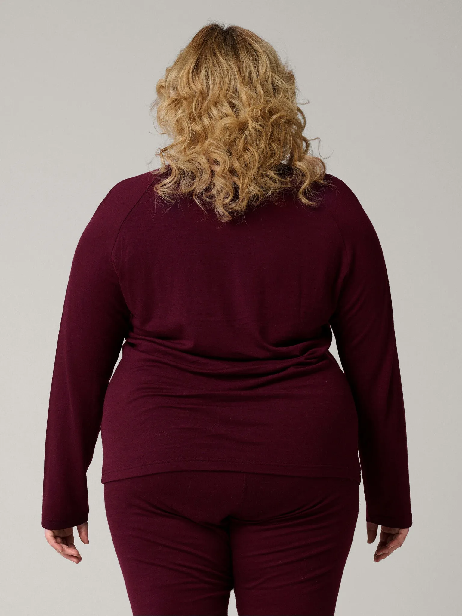 Aleksandra Merino Long Sleeve Burgundy