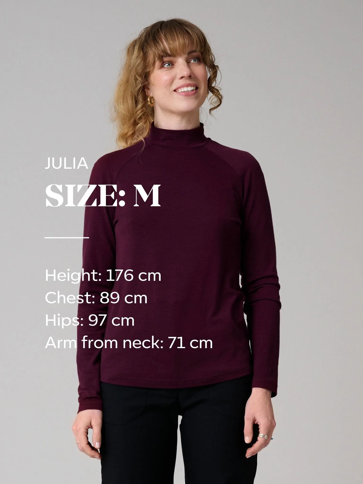 Aleksandra Merino Long Sleeve Burgundy