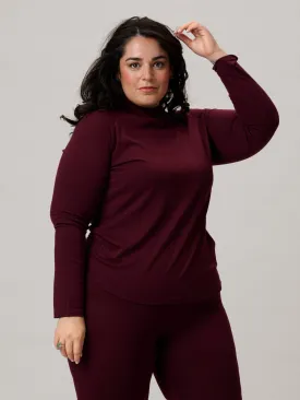 Aleksandra Merino Long Sleeve Burgundy