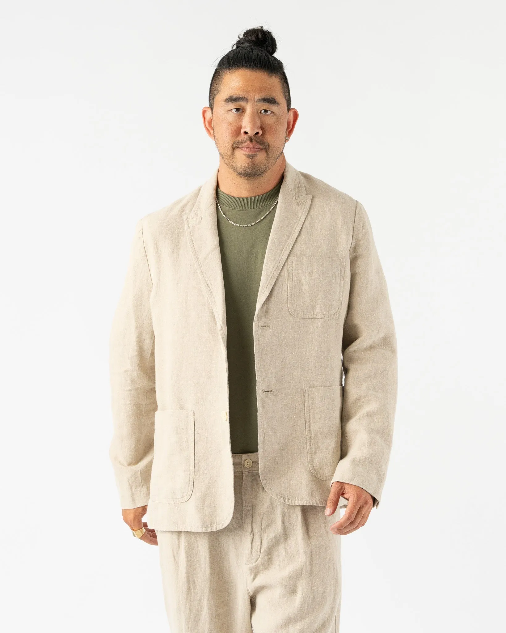 Alex Mill Mercer Blazer in Linen Flax