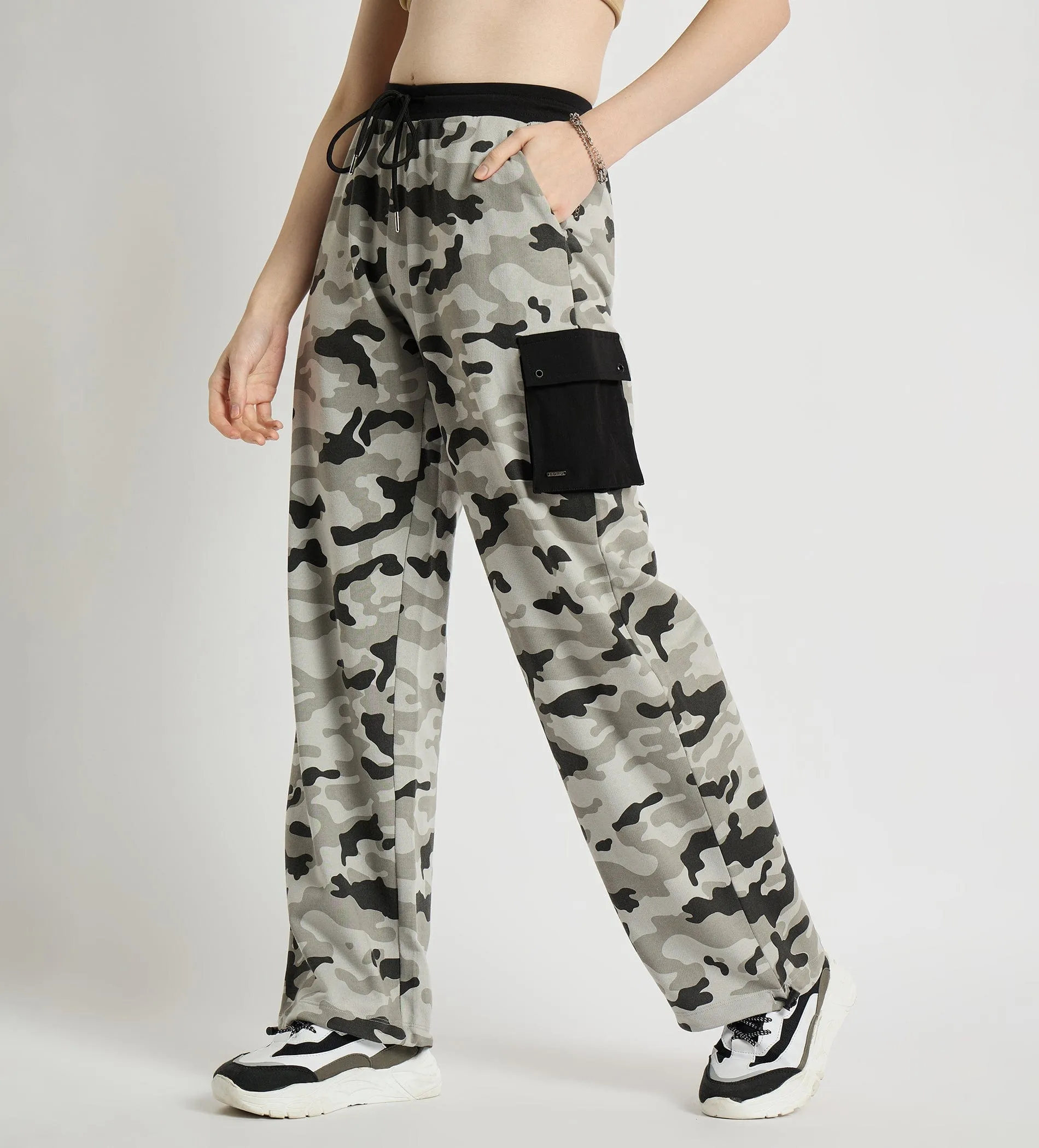 All Weather Camo Print Cotton Cargo Pants