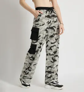 All Weather Camo Print Cotton Cargo Pants