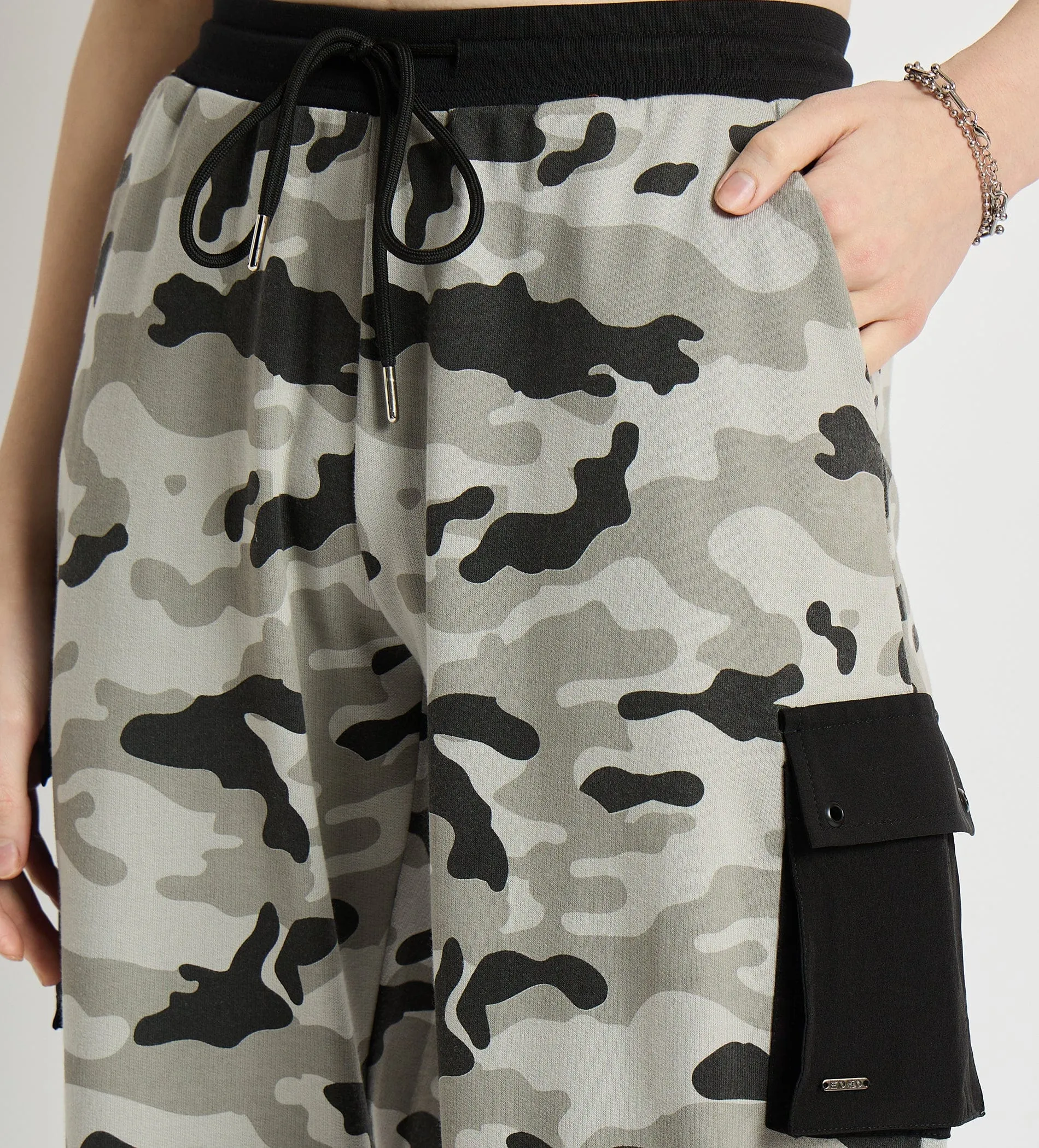 All Weather Camo Print Cotton Cargo Pants