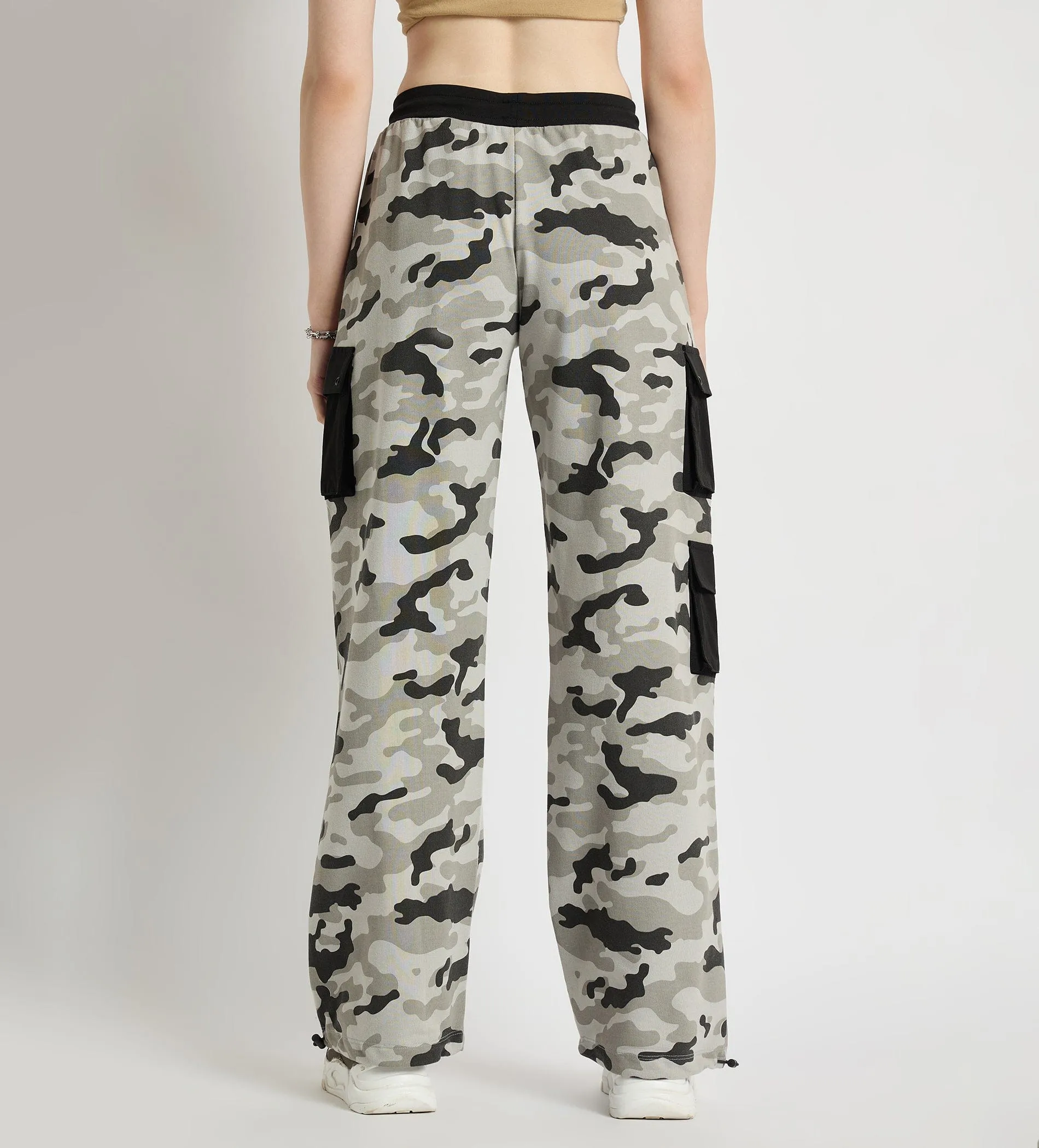 All Weather Camo Print Cotton Cargo Pants