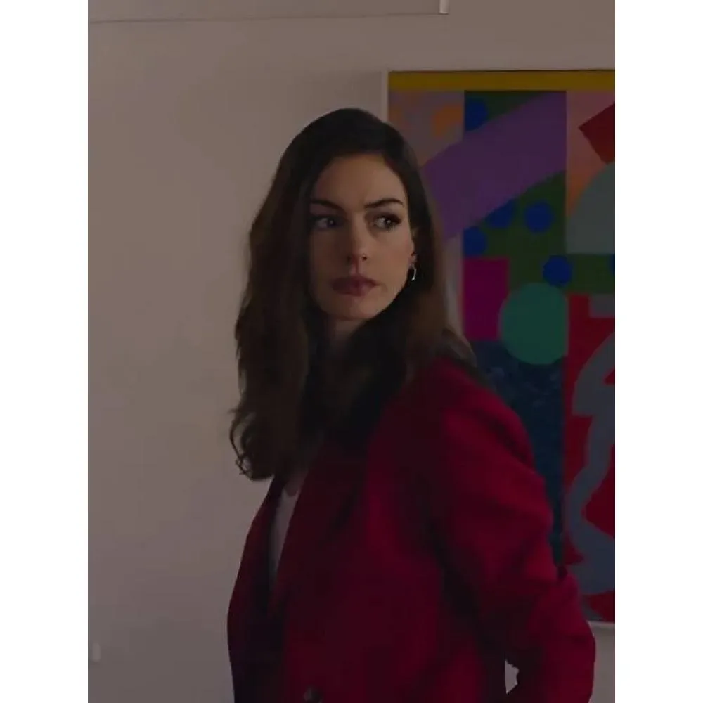 Anne Hathaway Red Blazer