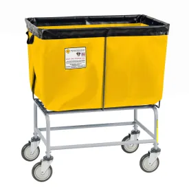 Antimicrobial Elevated Vinyl Basket Truck - 6 Bushel