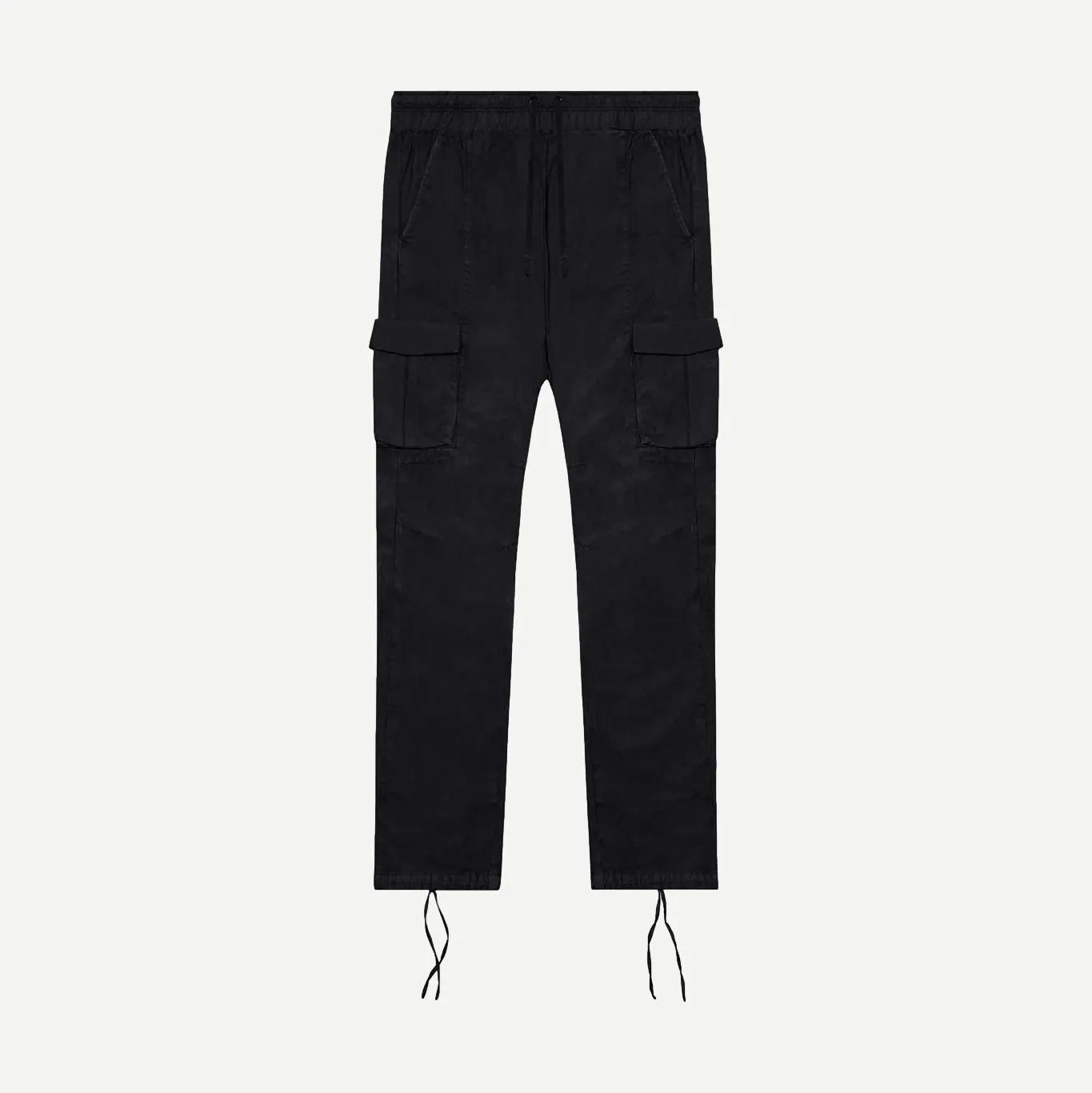 Back Sateen Cargo Pants - Black