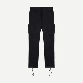 Back Sateen Cargo Pants - Black