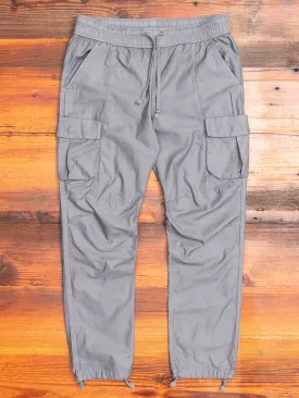 Back Sateen Cargo Pants in Charcoal