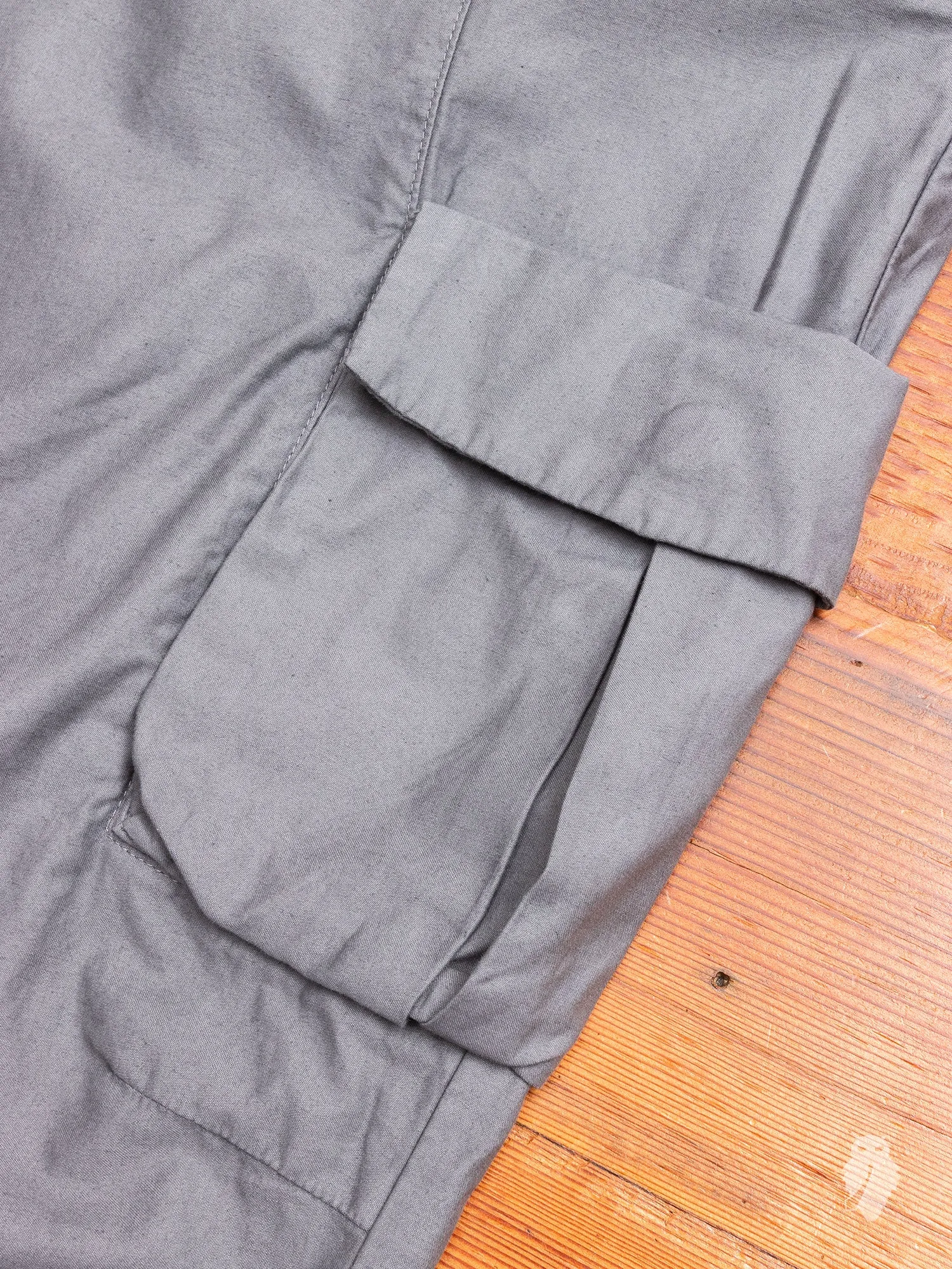 Back Sateen Cargo Pants in Charcoal