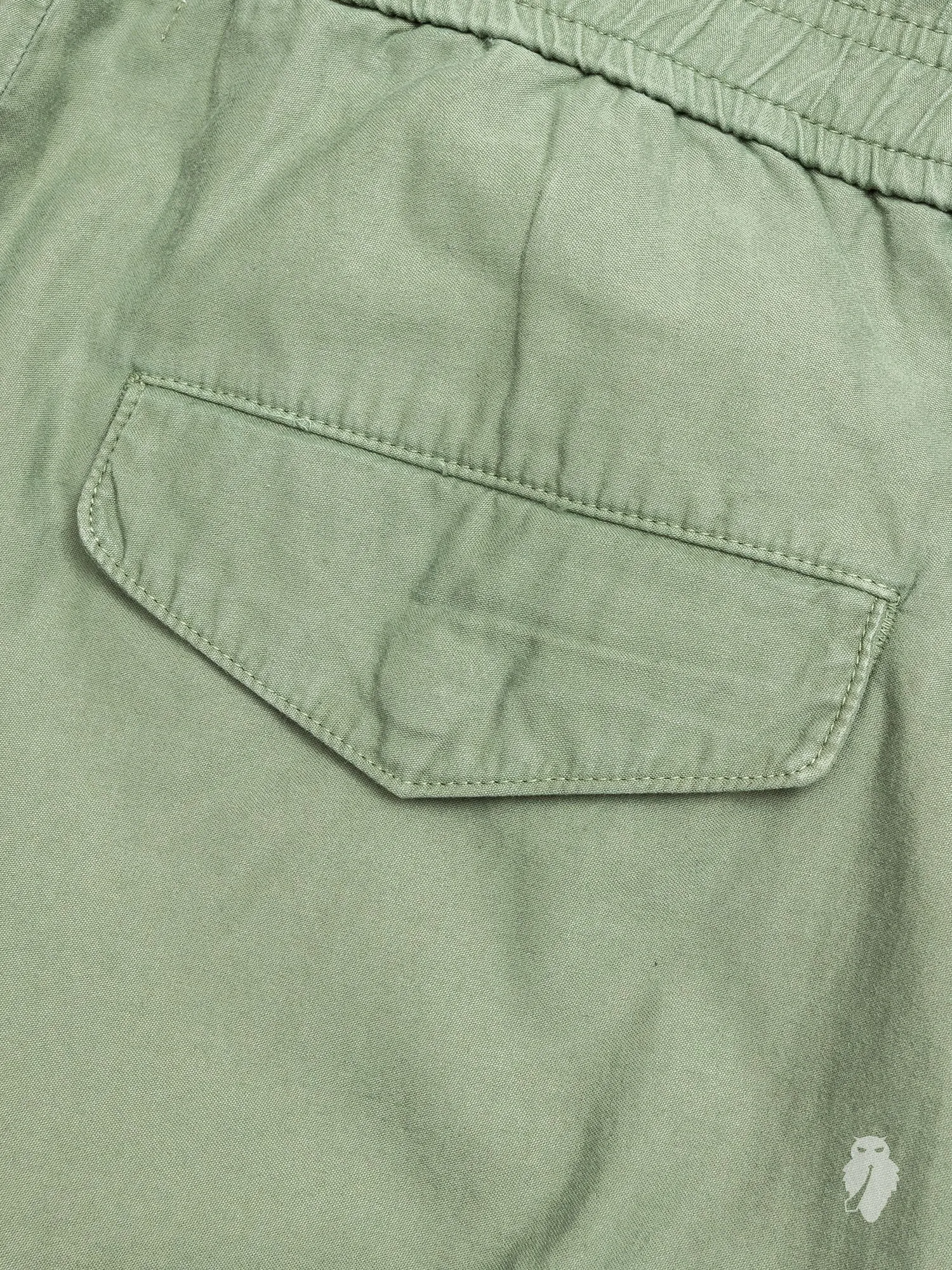 Back Sateen Cargo Pants in Olive