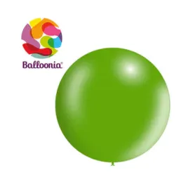 Balloonia 12" Balloon Metallic Latex Green 50CT