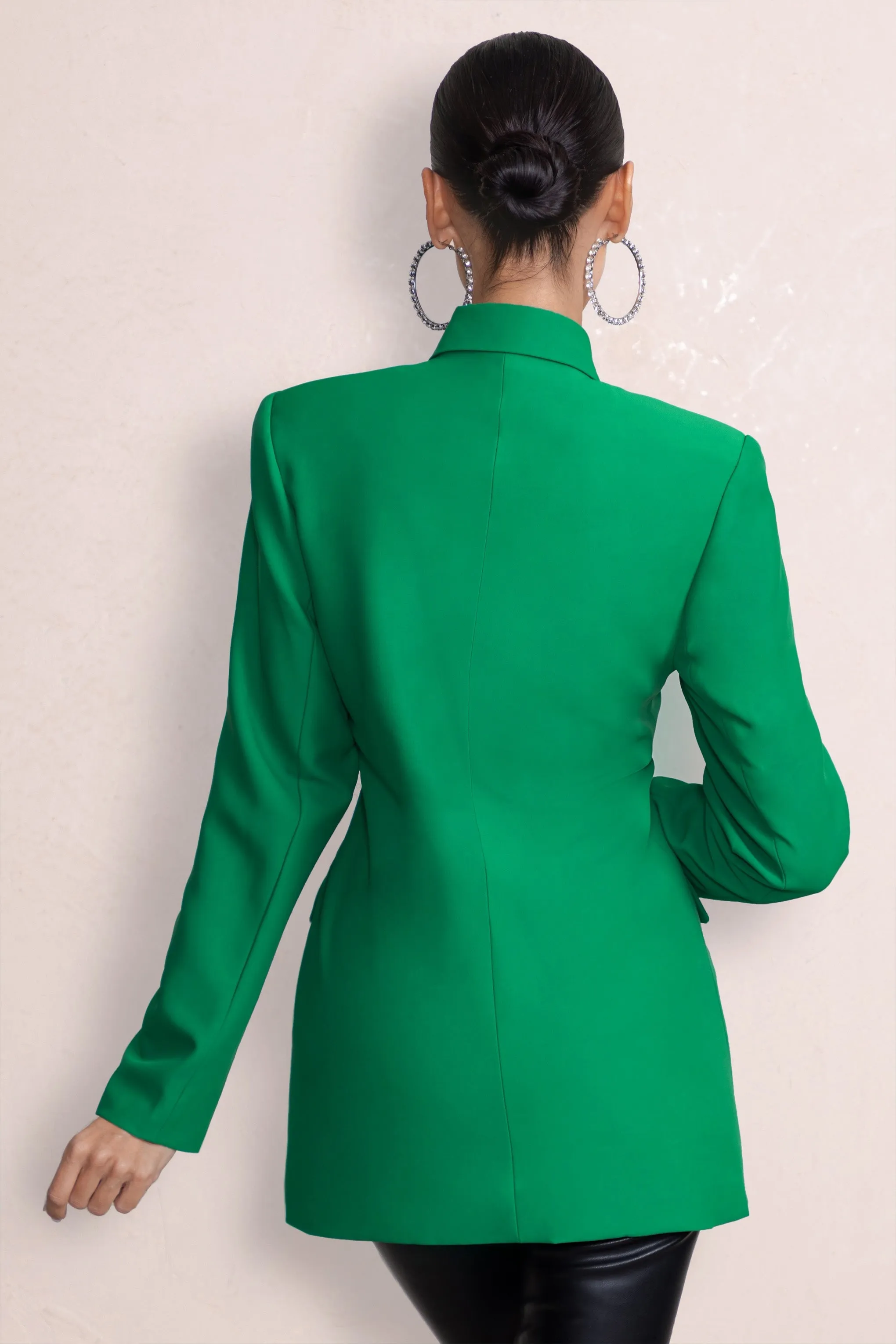 Barbie Girl | Emerald Green Tailored Blazer