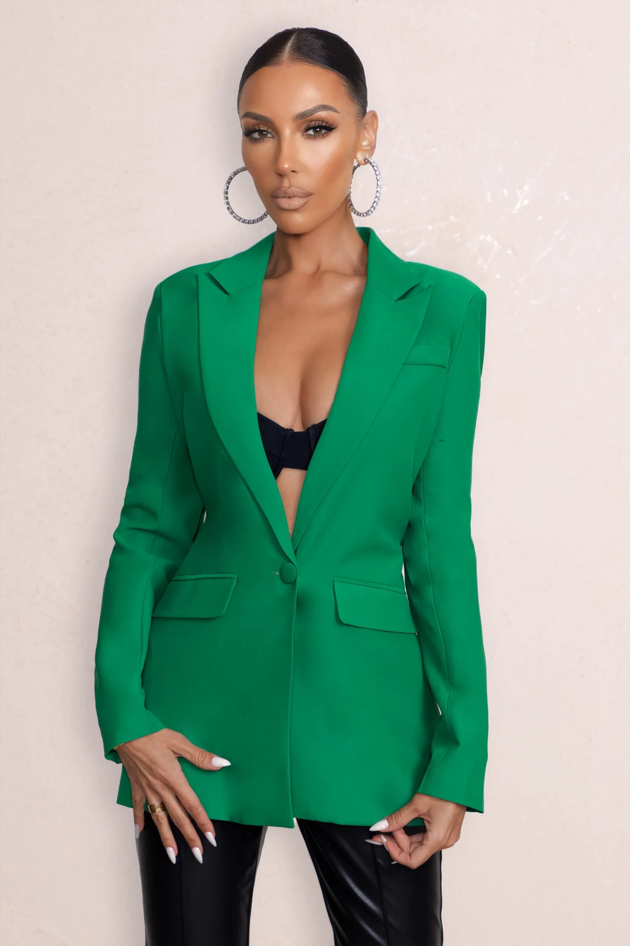 Barbie Girl | Emerald Green Tailored Blazer