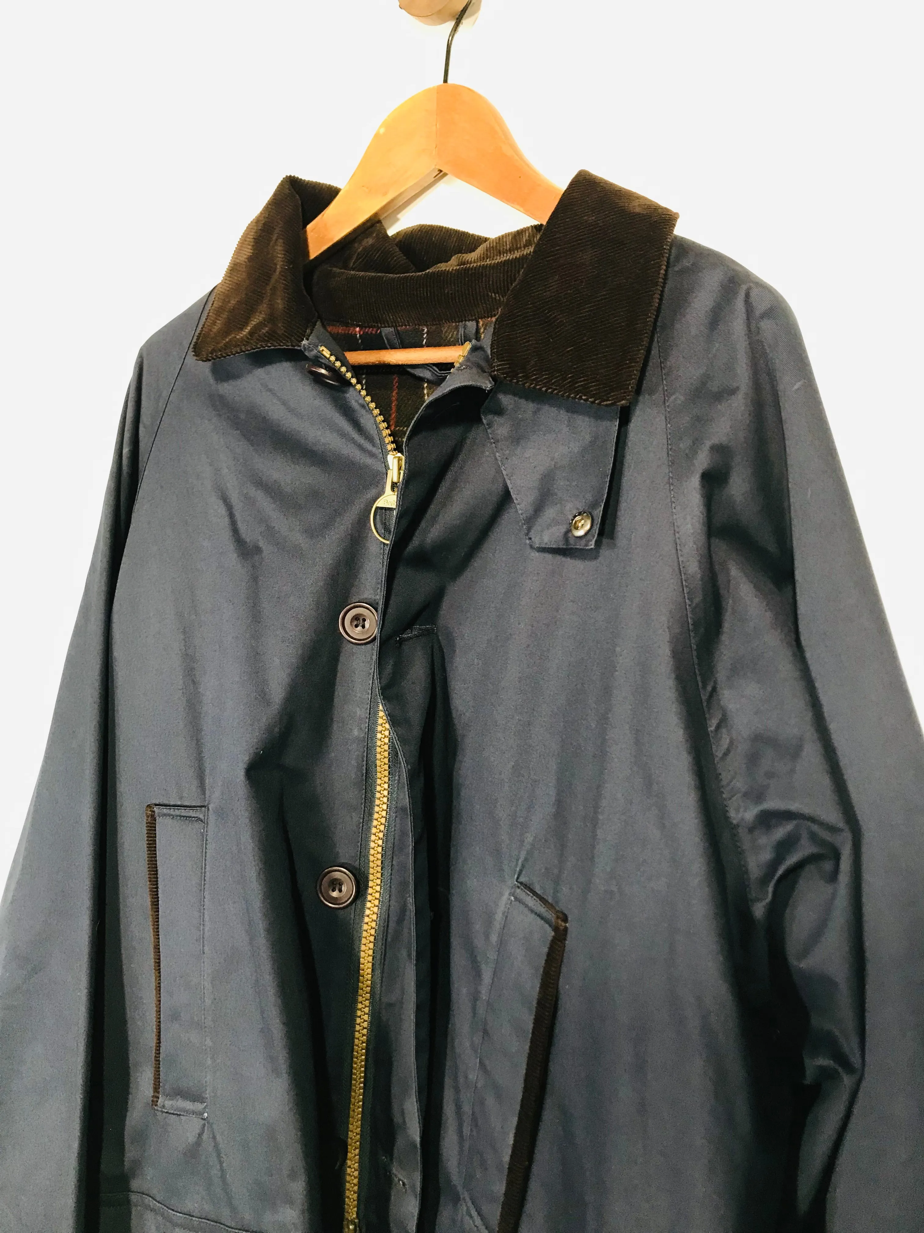 Barbour Men's Hunting Jacket Overcoat Coat | L | Blue