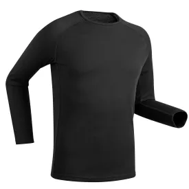 BL100 Simple Men's Ski Base Layer Top - Black