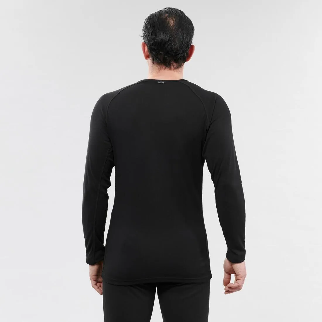 BL100 Simple Men's Ski Base Layer Top - Black