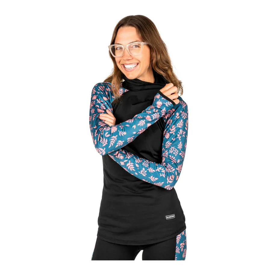 Black Strap Therma Hooded Womens Base Layer Top 2023