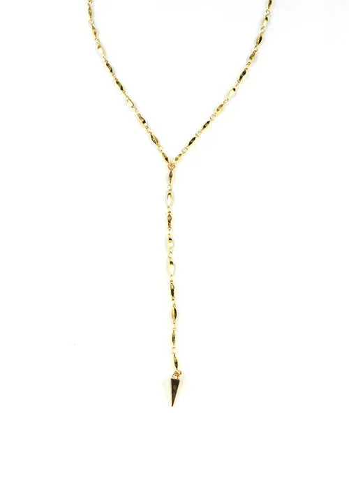 Bridgett Y-Necklace in Silver & Gold