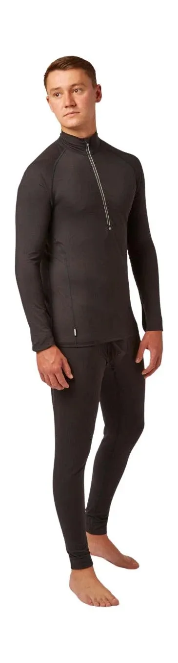 CarbonDri Bodyfit Zip Neck Black