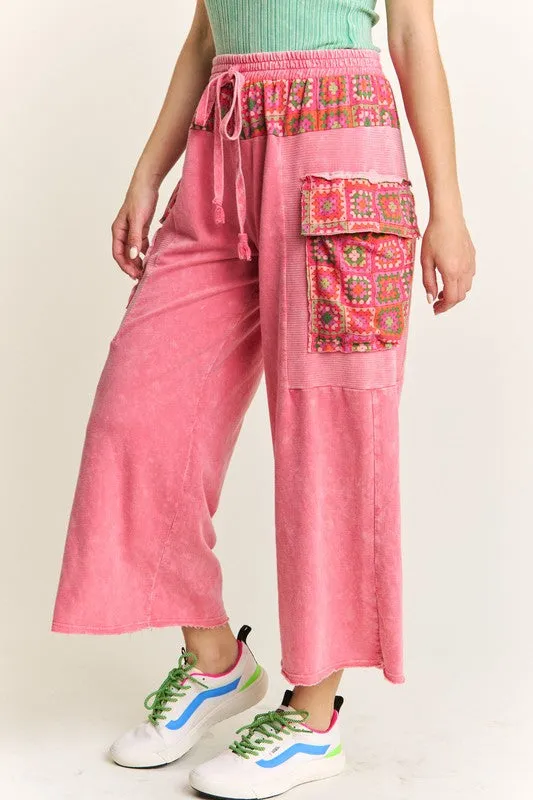 Casual Escape Washed Pink Pants