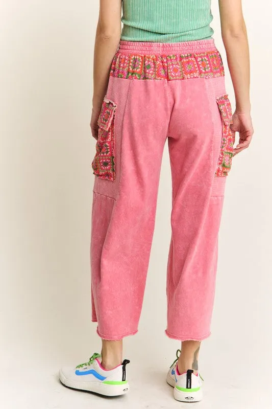 Casual Escape Washed Pink Pants