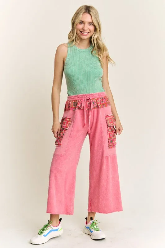 Casual Escape Washed Pink Pants