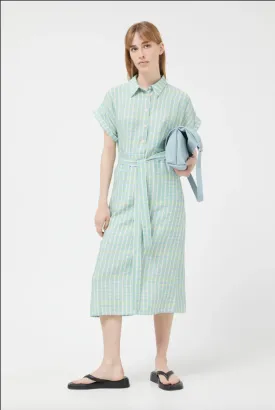 Checked Midi Dress