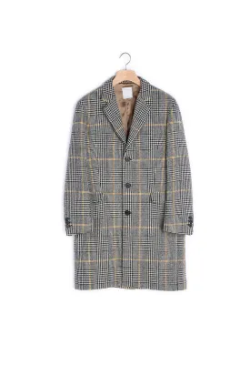 Checked overcoat