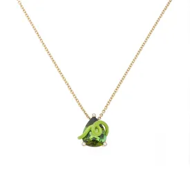 CHIHIRO NECKLACE IN LIME GREEN WITH TOURMALINE