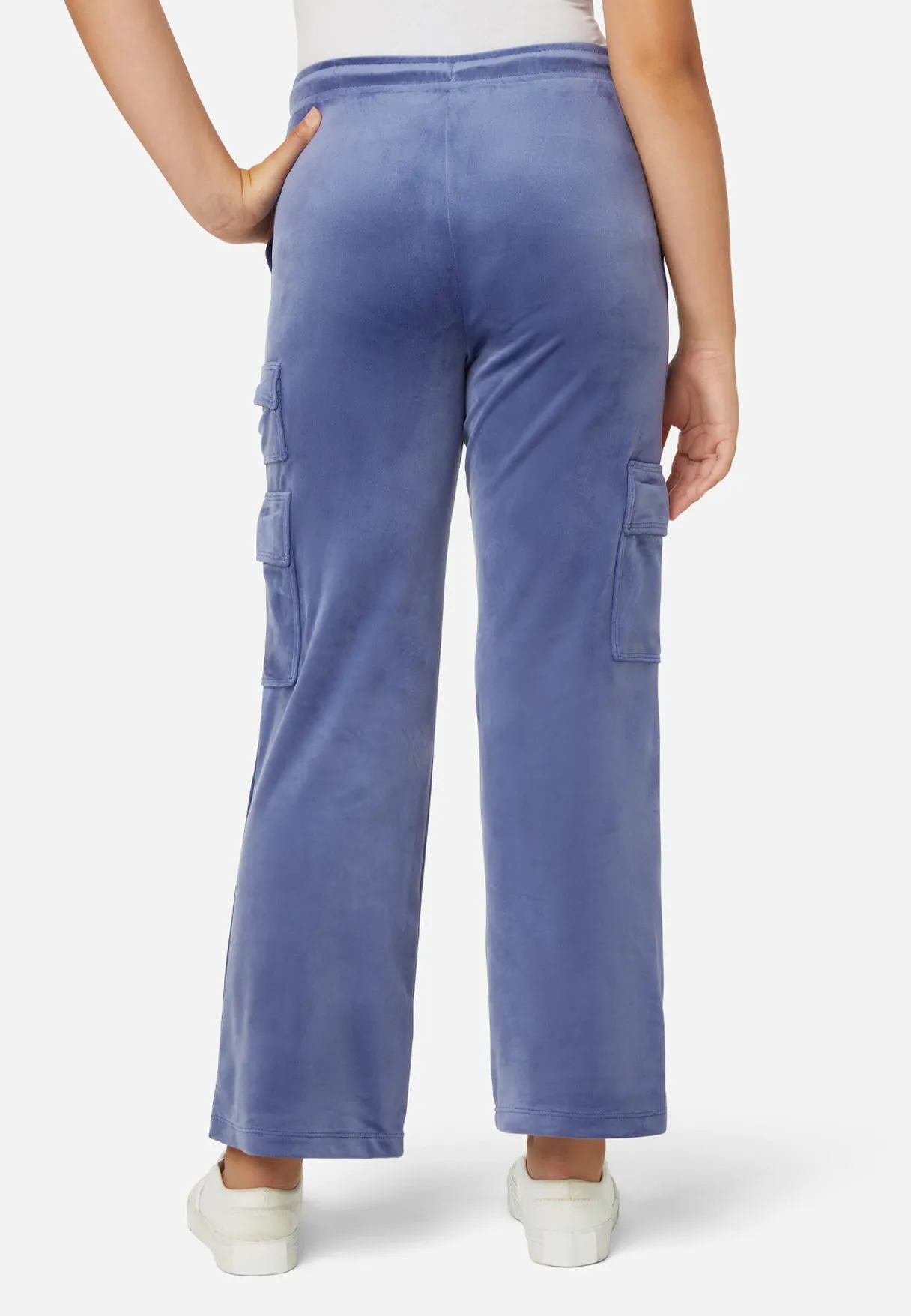 Comfy-Cute Velour Cargo Pant