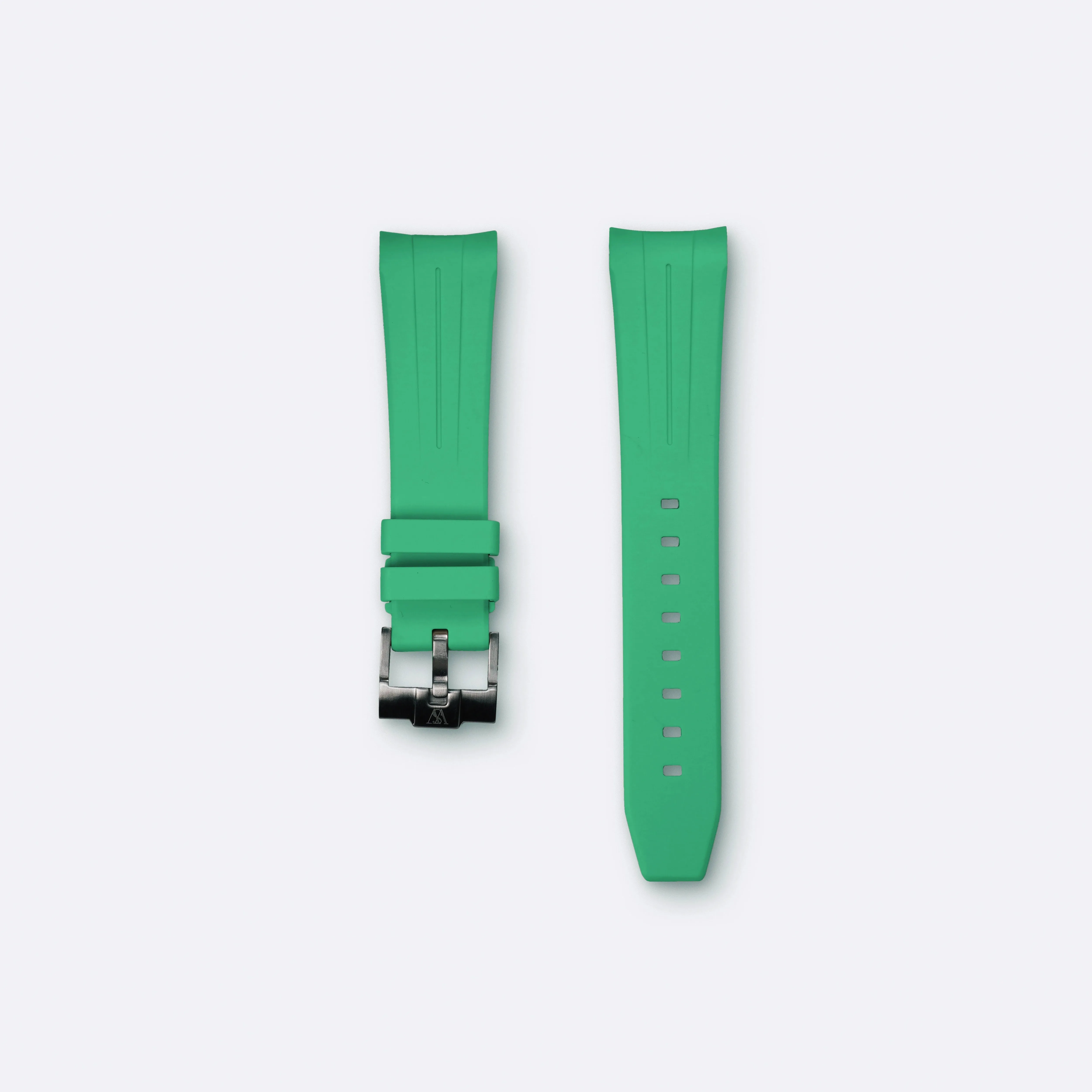 Curved Rubber for Blancpain x Swatch - Green