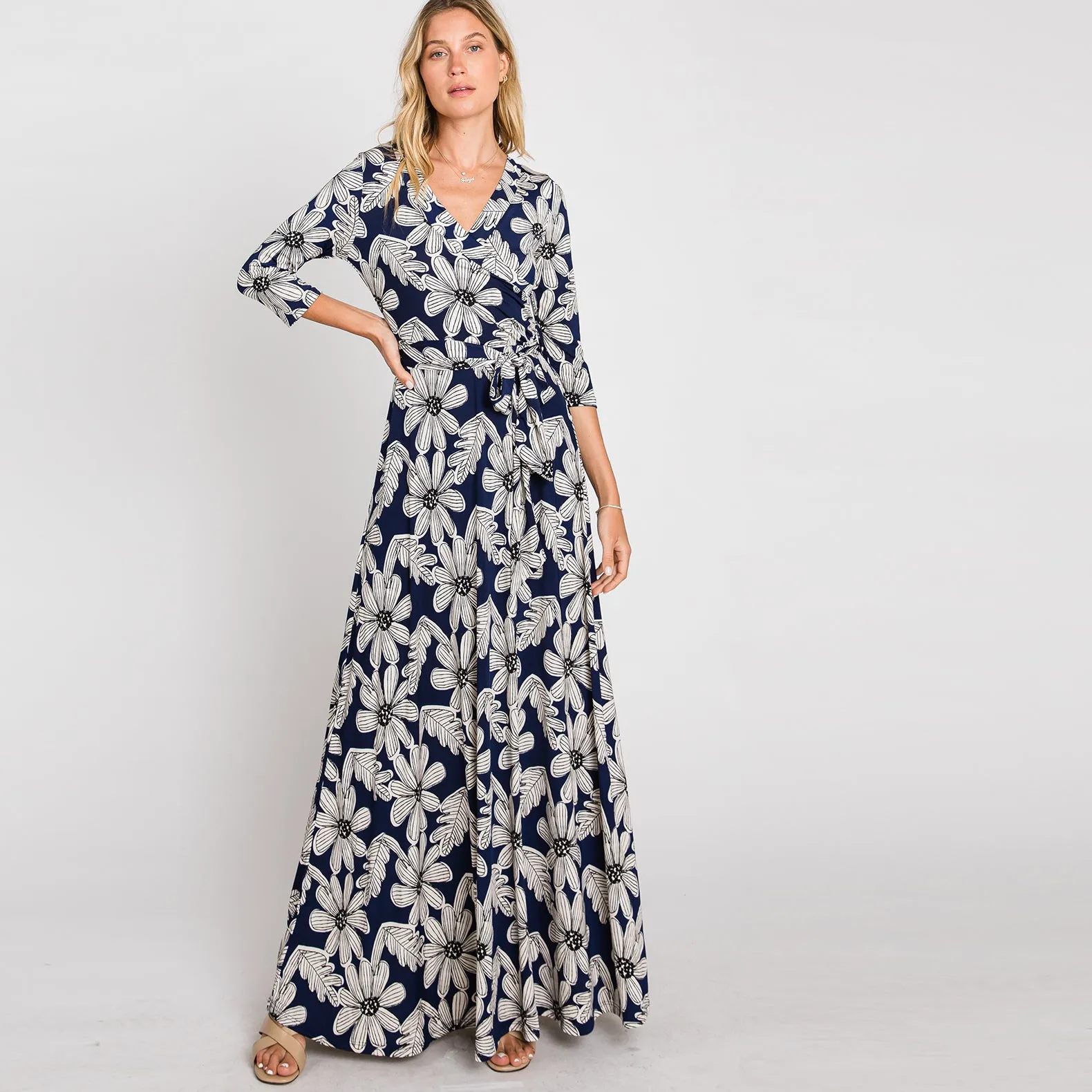 Daisy Venechia Maxi Wrap Dress