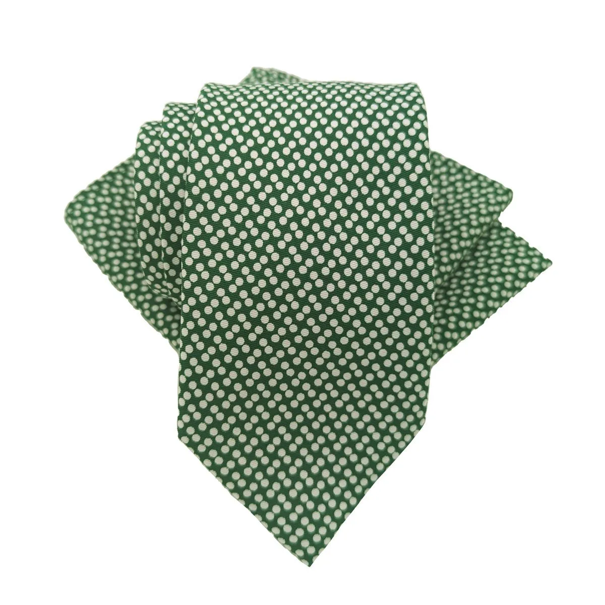 Dark Green Dotty Pocket Square