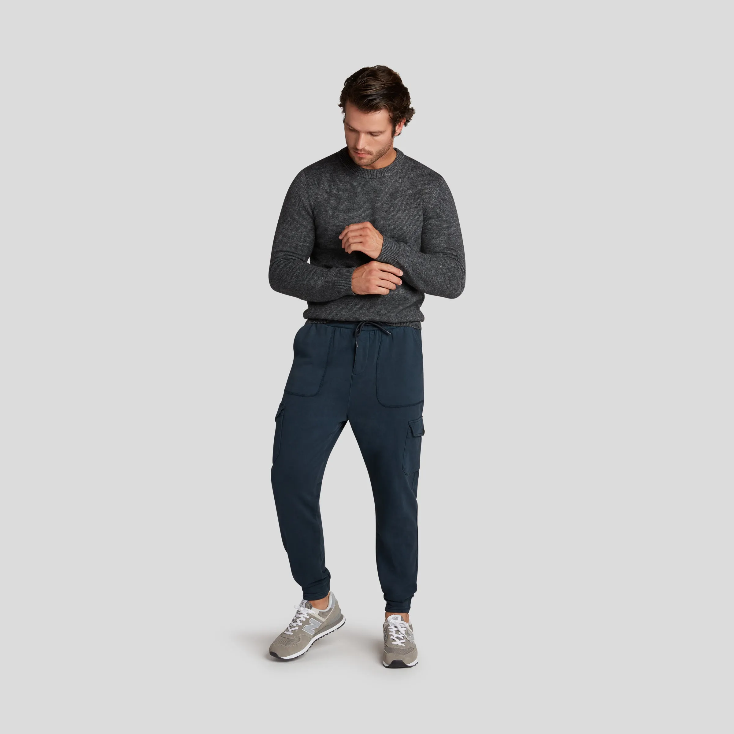 Defender Loopback Cargo Jogger - Graphite Blue