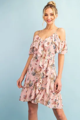 Eesome Adeline Floral Dress - Blush