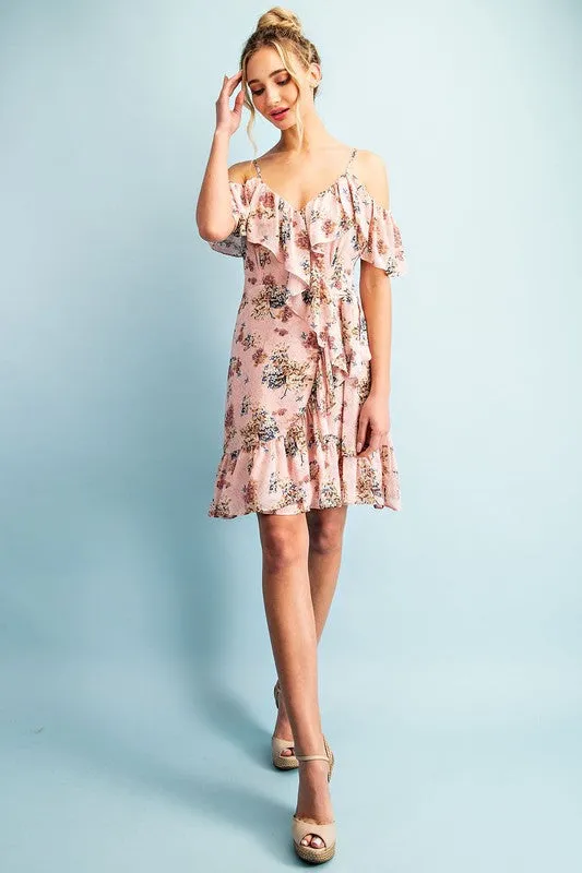 Eesome Adeline Floral Dress - Blush