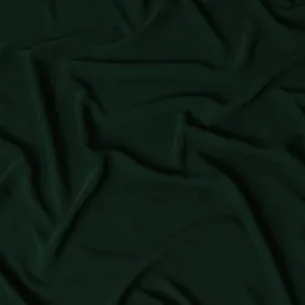 Elegant Dark Green Synthetic Stretchable Crepe Fabric - 140 cm Wide-D19391