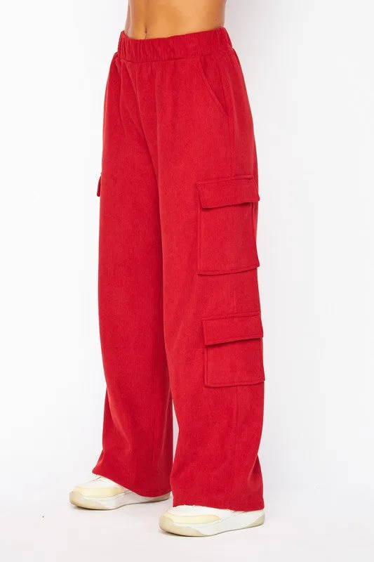 Fleece Cargo Pants