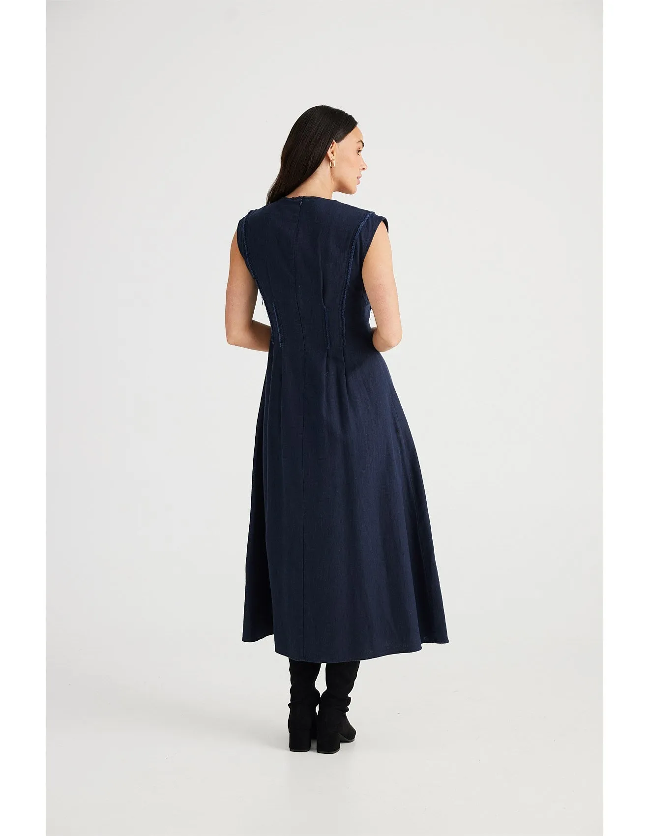 Fortuna Dress - Navy