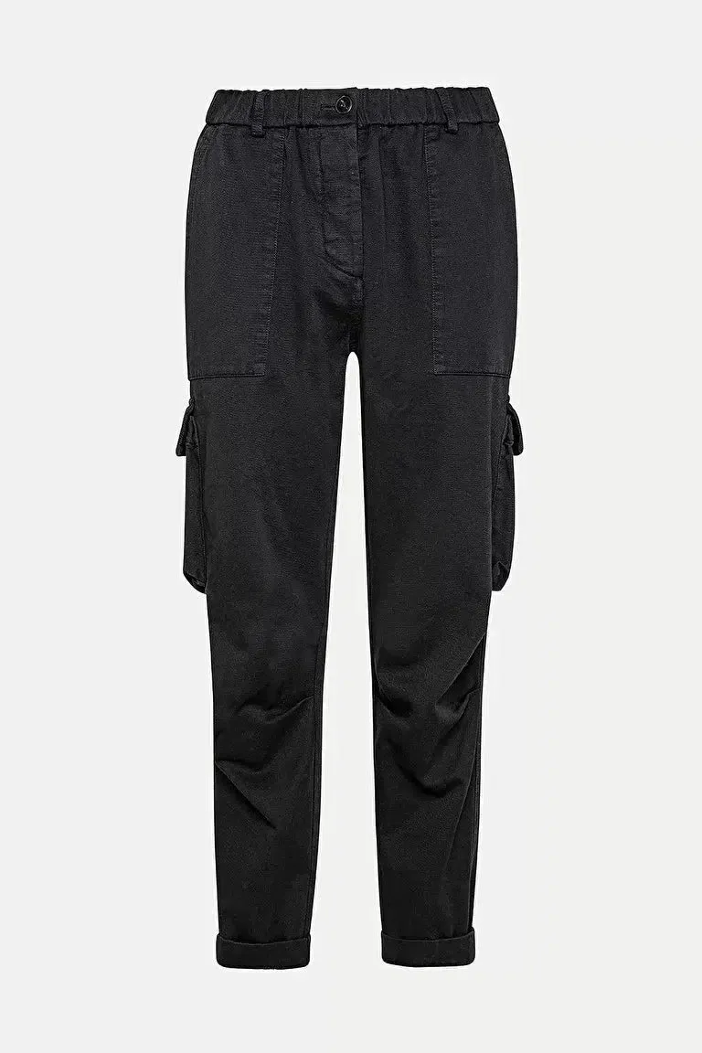 Frosted Cotton Twill Cargo Pants