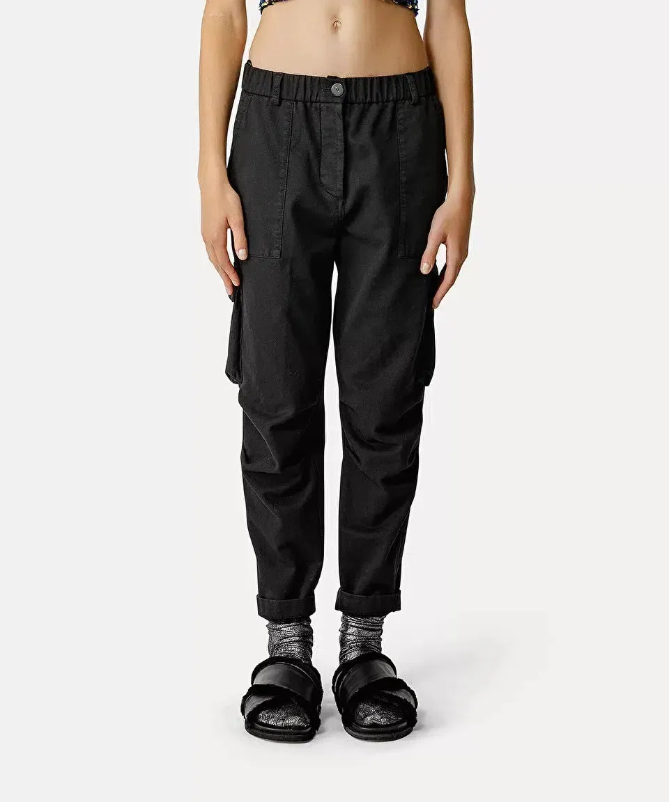 Frosted Cotton Twill Cargo Pants